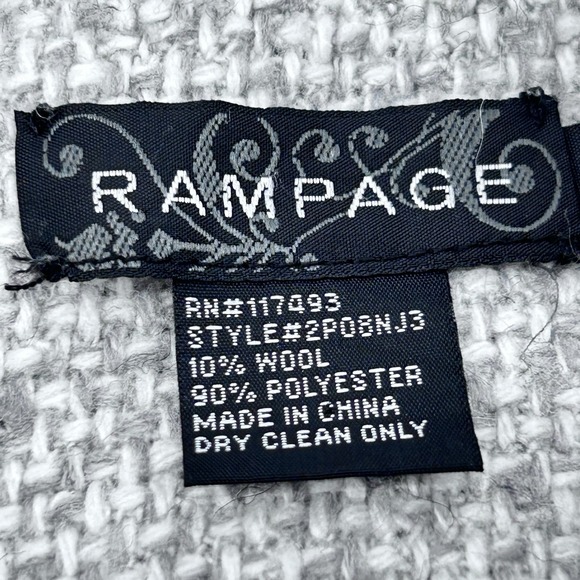 Twead Wool Cropped Womens jacket blazer Y2K Rampage Size M - Picture 2 of 9